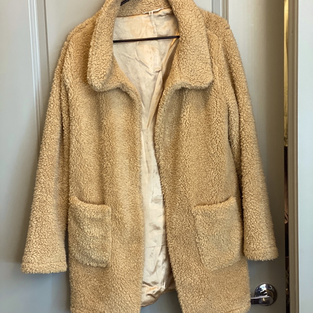 Size M Beige TEDDY Coat